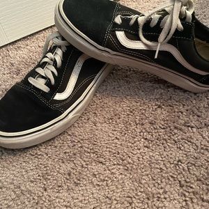 Black and white vans